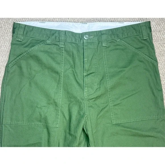 Topo Designs Men's Green Chino Slash Pockets Pants Size 36 R - Picture 2 of 11